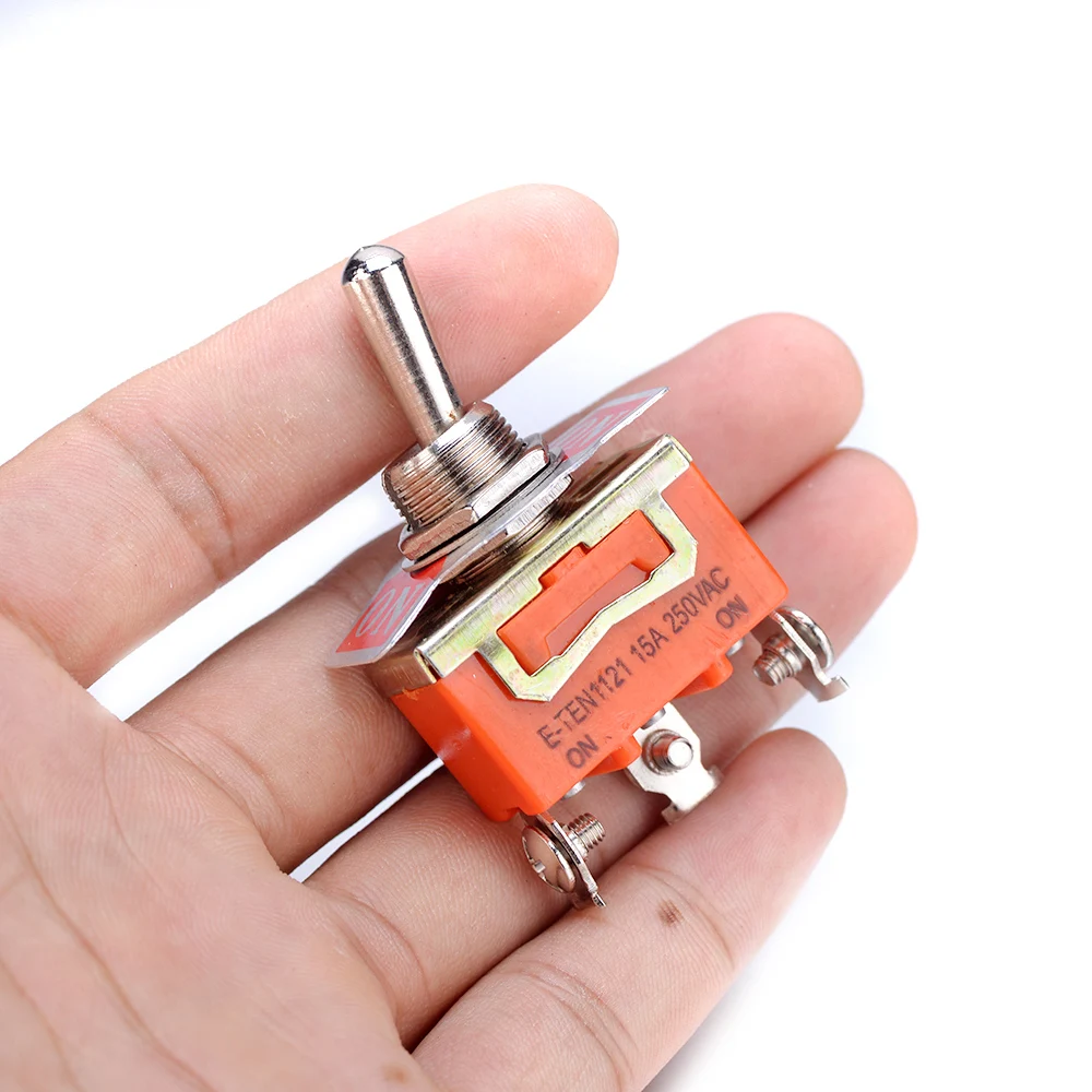 Good Quality 10Pcs 55*29mm 3 Pins 2 Way Position Toggle Switch Single Pole Double Throw ON-ON Micro 15A/250V | Автомобили и