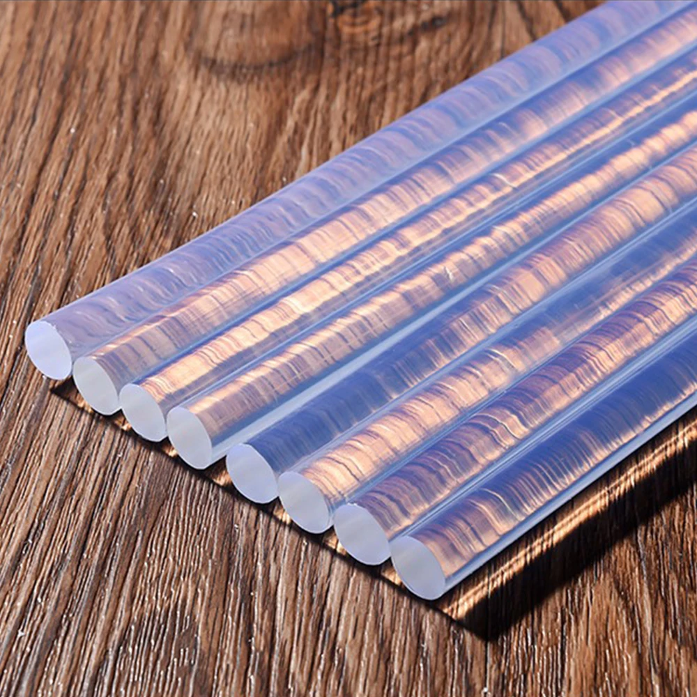 Клеевые стержни 7 мм, 11 мм, 300 мм, 10 шт./лот, прозрачные Клеевые пистолеты для горячего расплава, домашний DIY промышленный производитель, Электрический клеевой пистолет для рукоделия