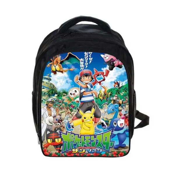 Anime pokemon children School Bags Cartoon Pikachu Arceus Mew Charizard Kindergarten Backpack Girls Boys Schoolbag Kid Book Bag | Багаж и