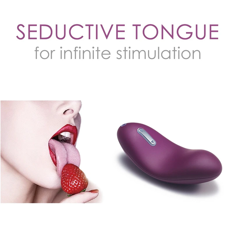 Водонепроницаемый фаллоимитатор tongueshape вибрирующий персональный массажер для