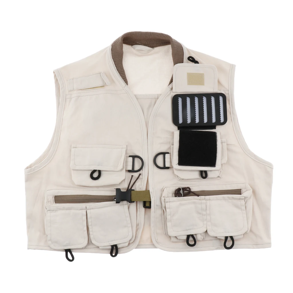 Children Kids Size Outdoor Fly Fishing Youth Vest Multi-pocket Fishing Jacket