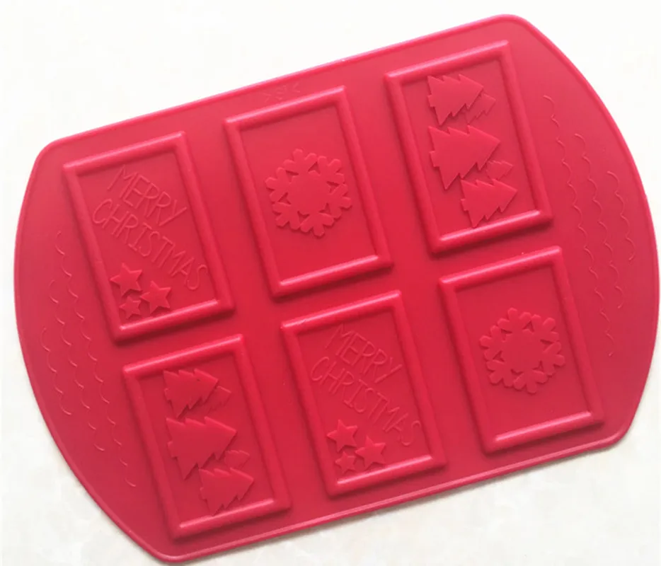 Рождественская елка WD303 снег Счастливого Рождества силиконовая форма для