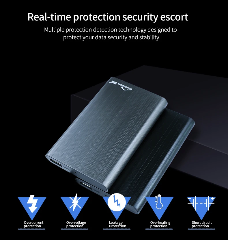 Внешний жесткий диск 320 Гб/500 Гб/750 Гб/1 ТБ/2 ТБ в комплекте HDD SSD 2," SATA USB 3,0 алюминиевый корпус для HDD с кабелем USB 3,0