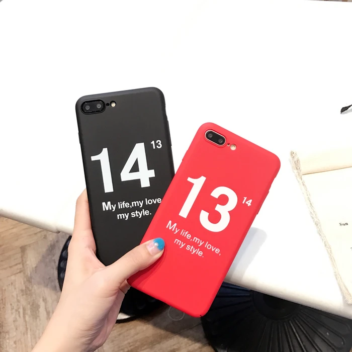Pybth забавные Мультфильм телефона чехол для iPhone х 6 S 7 8 плюс крышка номер 1314 жесткий