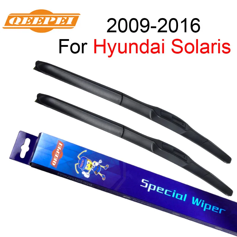 Щетка стеклоочистителя QEEPEI для Hyundai Solaris 2009 2016 26 ''+ 16'' резиновые аксессуары