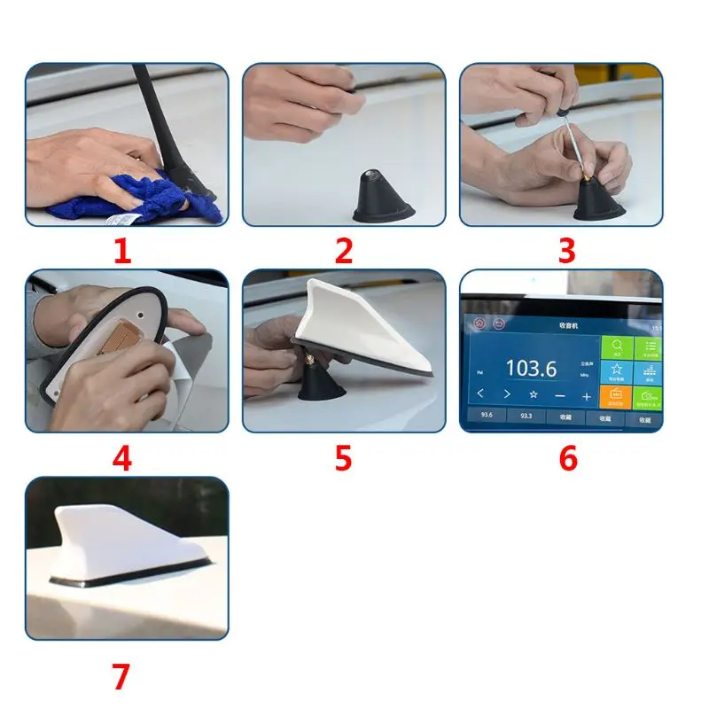 Универсальный FM усилитель сигнала автомобиля радио антенны акульих плавников