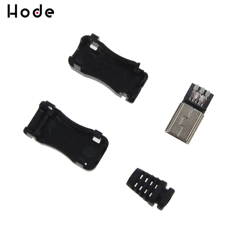 10 комплектов DIY Mini USB 5 контактный разъем с пластиковой крышкой
