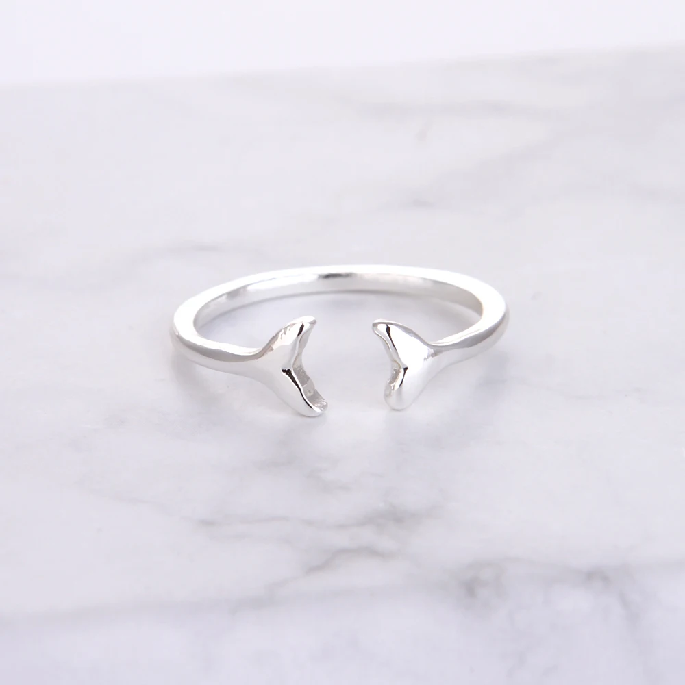 SanLan 1pcs high quality silver color Bohomian Boho Leaping Dolphins Ring | Украшения и аксессуары