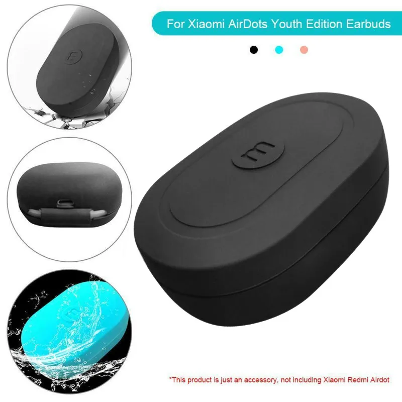 Портативный мягкий силиконовый чехол для Xiaomi Redmi Airdots Bluetooth гарнитура TWS защитный