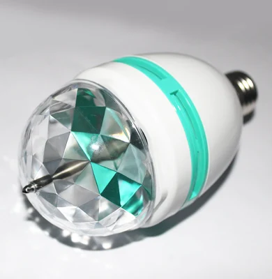 ANJOET E27 3 Вт 220 В многоцветная Автоматически вращающаяся RGB лампа, светильник для сцены, рождественские вечерние лампы, полноцветная лазерная лампа для дискотеки, DJ, вечерние, праздничные, для танцев