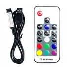 USB RGB Светодиодная лента дистанционного управления 5 в постоянного тока RF беспроводной пульт дистанционного управления 4 контакта для 12 а RGB Светодиодная лента освесветильник