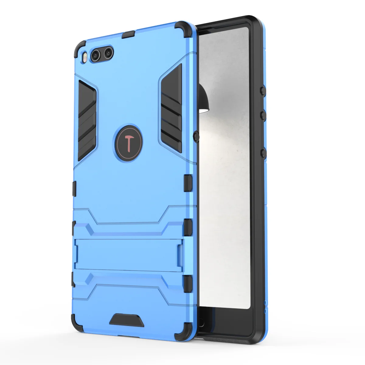 blue Для Smartisan Nut pro 2/Pro/3/R1/U3/U2 Pro Чехол «Железный человек» Силиконовый противоударный чехол с жесткой подставкой защитный чехол для мобильного телефона - Цвет: blue