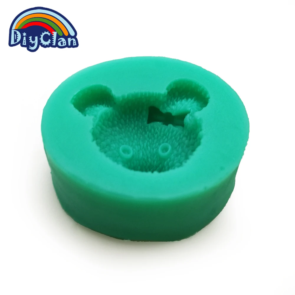 Силиконовая форма сделай сам в виде медведя для украшения торта мастики из глины