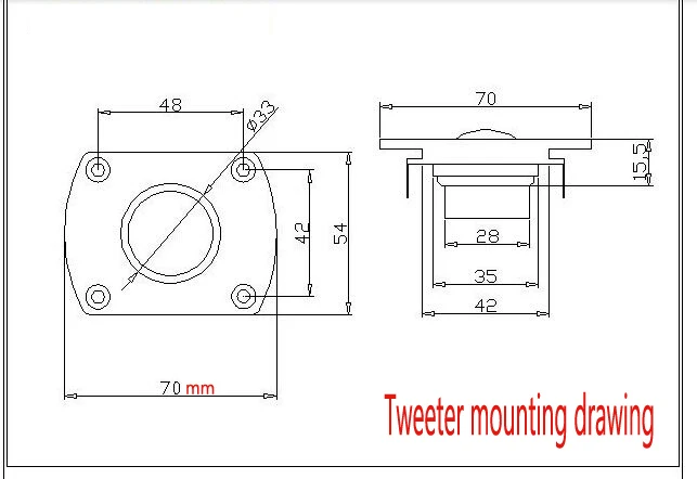 HIFI домашний кинотеатр 3-дюймовый твитер динамик сделай сам Hi end karaok музыкальный s