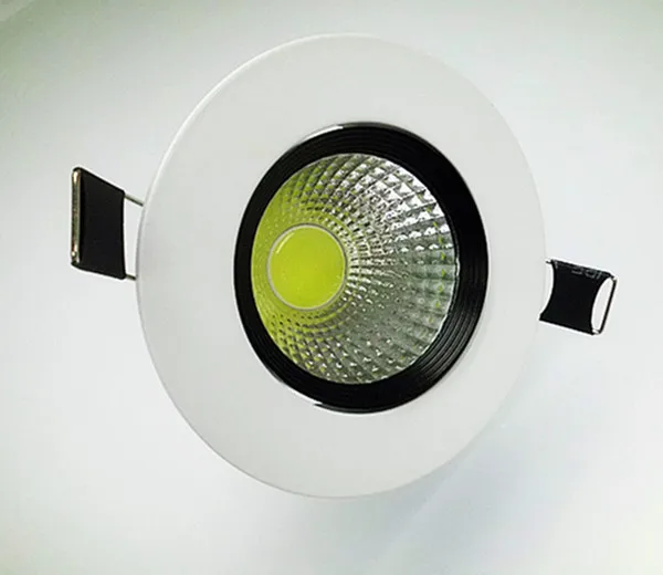 5W7W10W 50 шт./лот поворотный COB Светодиодные светильники AC 85 265 в корпус: белый + черный