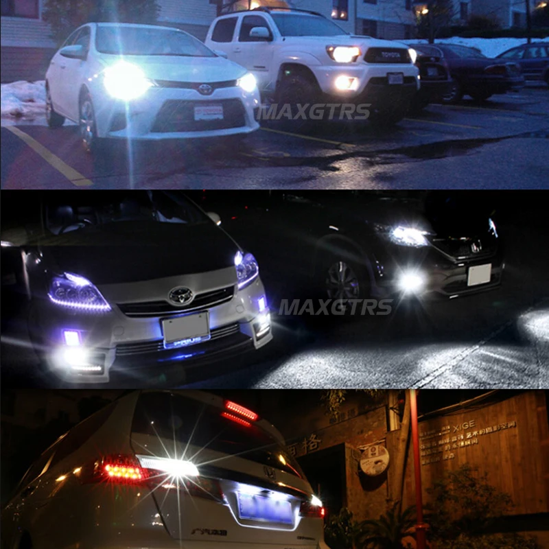 MAXGTRS 2 шт. T20 W21W 7440 LED 6 SMD ZES чип Автомобильный светодиодный задний сигнал поворота