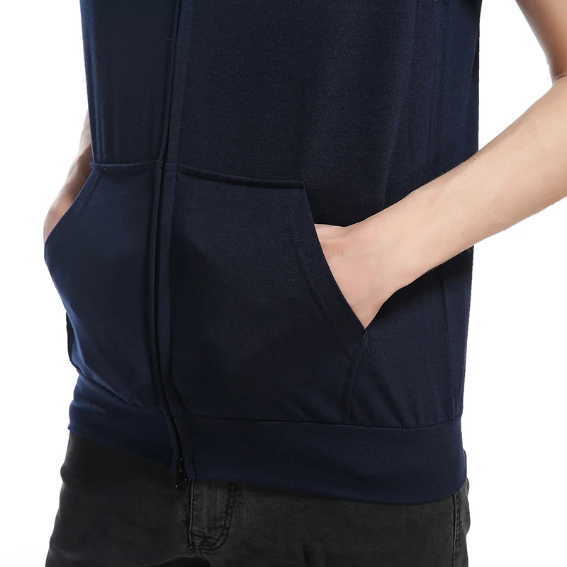 Жилет с капюшоном на молнии 6 цветов новинка 2017 | Мужская одежда