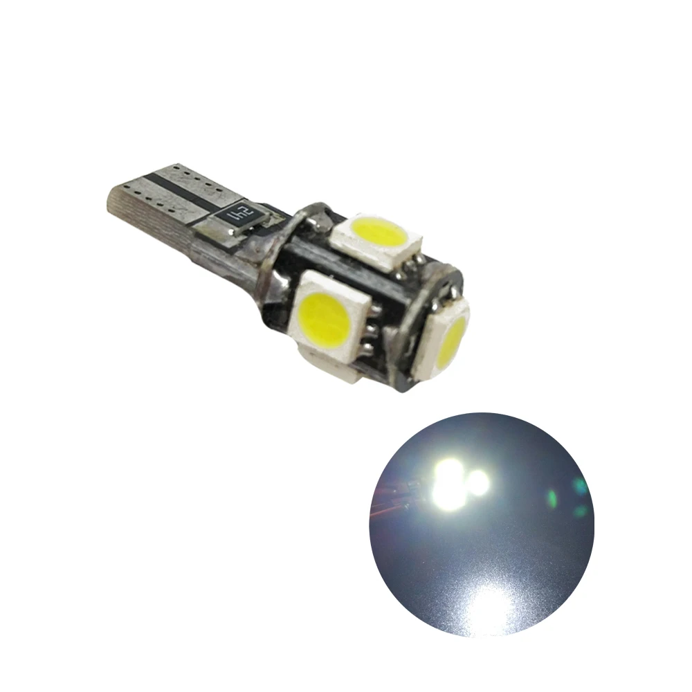 

4pcs T10 W5W 5050 5 smd led Canbus Error Free car clearance Lights reading lamp dome bulbs headlamp white 6000K