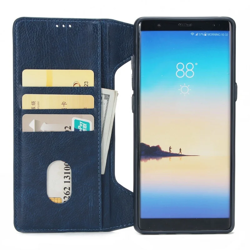 2 в 1 Магнитная карман Съемная флип чехол для samsung Galaxy Note 8 кожаный бумажник карты