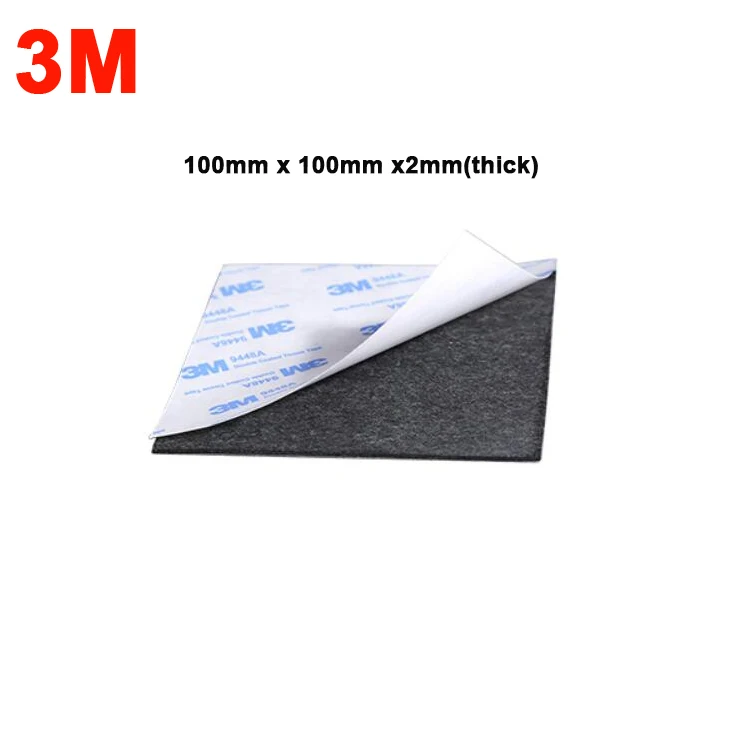 

5pcs 100mmx100mm 3M 9448A Black Double Sided EVA Foam Tape Pad Mounting Tape Auto Car Decorative Article Wall Pendant Home Use