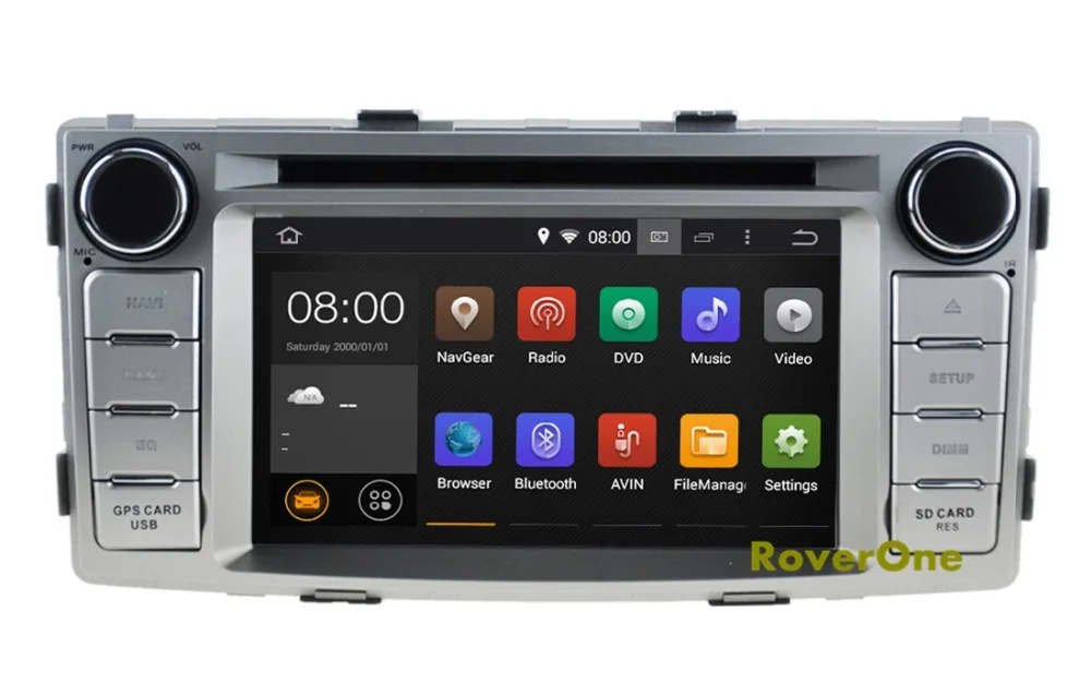Для Toyota Hilux Android 8 1 Авто Радио Стерео DVD GPS навигация СБ Navi мультимедиа головное