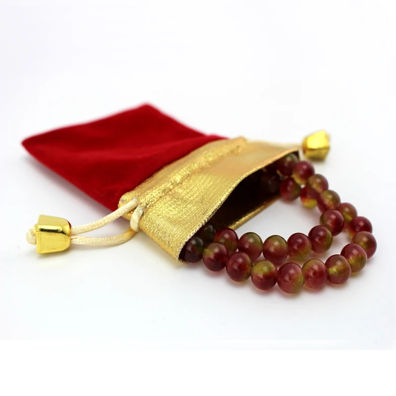 100 шт. бархатные мешочки для хранения ювелирных изделий|pouch velvet|velvet drawstringjewelry storage |