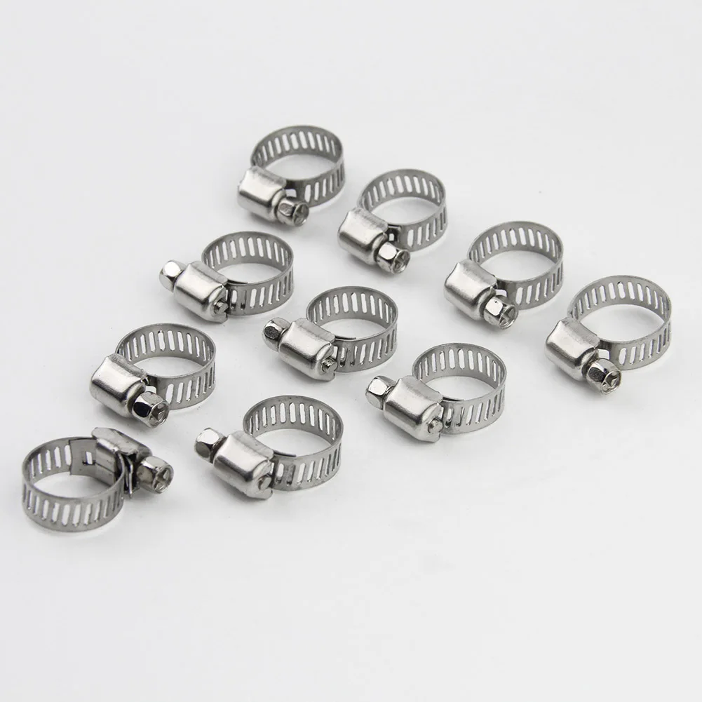 50 Pcs Clips Hose Clamps Stainless Steel Durable Portable Fixed Oil Tubes Water Pipe DXY88 | Автомобили и мотоциклы