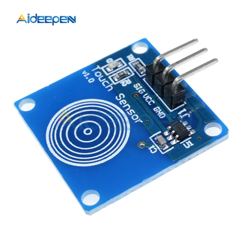 DC 2,4 V-5 V цифровой емкостный сенсорный выключатель Сенсор модуль Неполярные и шим одним нажатием кнопки для Светодиодный потолочный светильник DIY Автомобильный светильник