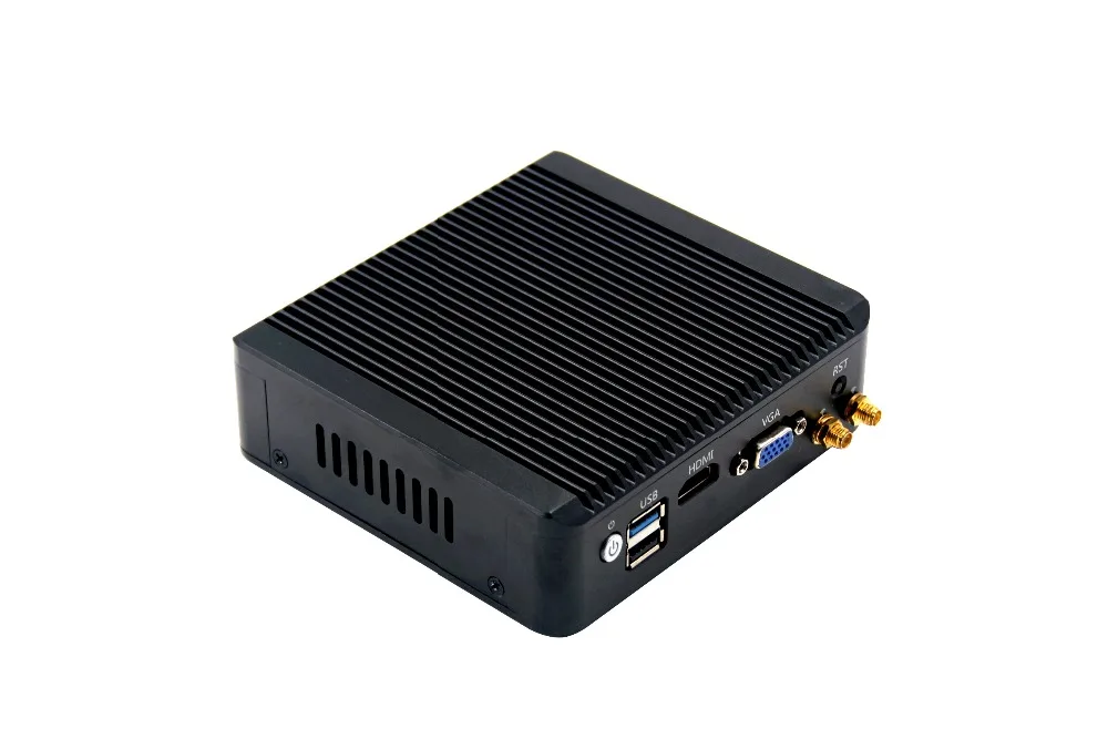 Новые 4 * Lan ядра J1900 Мини ПК с сенсорным экраном 2G Оперативная память 64 Гб памяти на