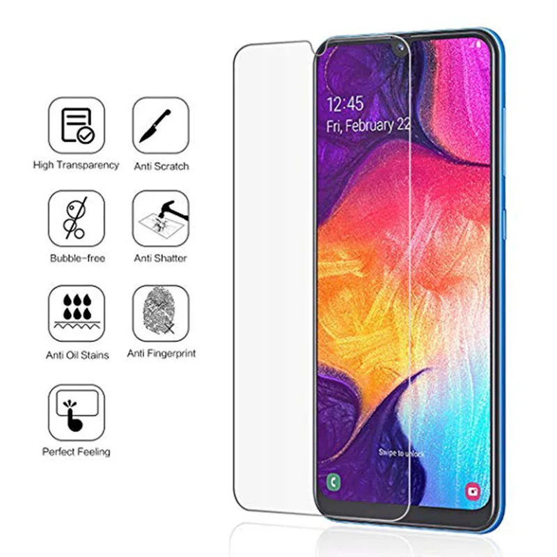 2 шт. 3D HD Ясно Стекло на для samsung Galaxy A50 Экран протектор 50 закаленное крышка