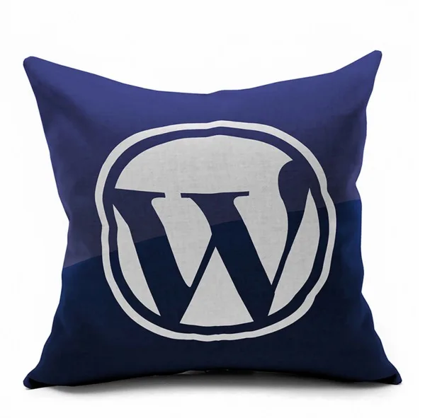 Веб сайт Wordpress интернет технология Символ Логотип подушка Массажер декоративный