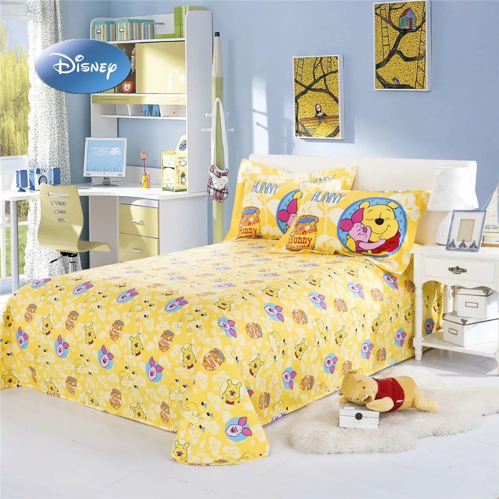Комплект постельного белья из мультфильма Винни Пух|bedding set|comforter bedding setsgirl bed covers |