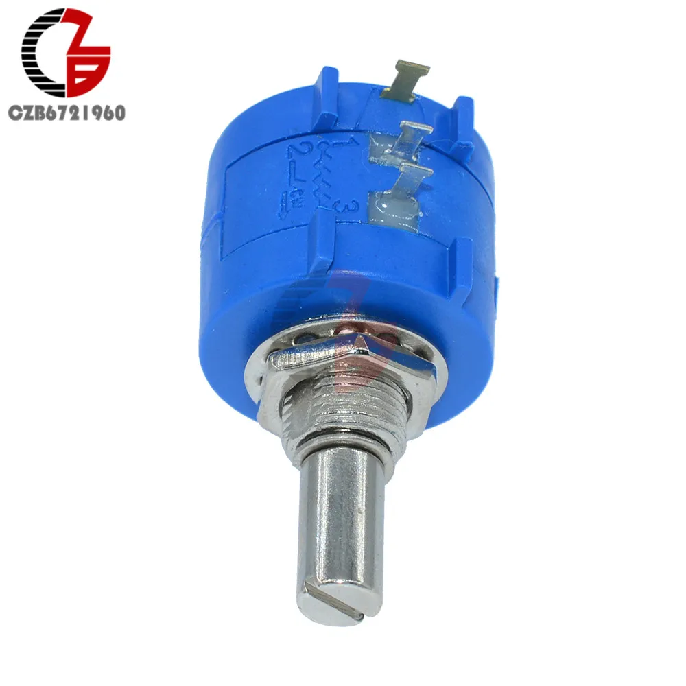 3590S 500 1K 2K 5K 10K 20K 50K 100K Ом многооборотный потенциометр 10 кольцевой регулируемый
