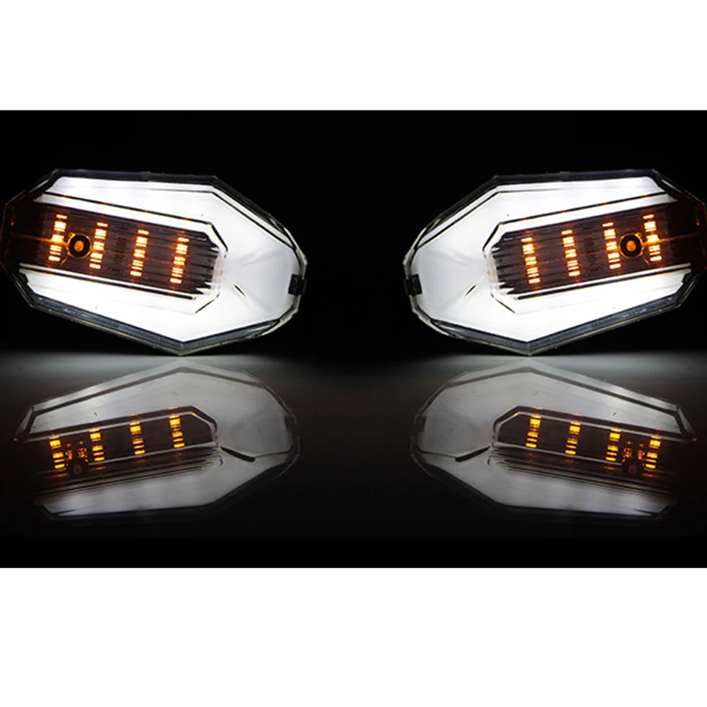 

2Pcs 30LED Motorcycle Motorbike Turn Signal Indicator DRL Light IP67 Waterproof Blue/Amber Red Universal For Yamaha Suzuki Honda