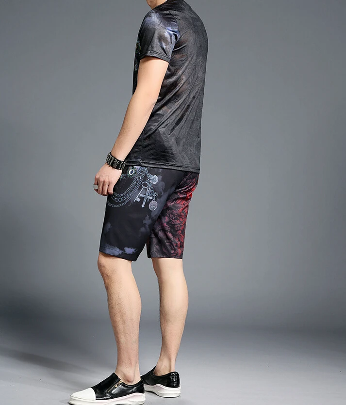 Летний мужской спортивный костюм повседневный из 2 предметов 2019 | Мужская одежда