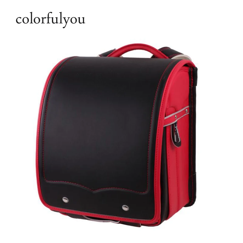 High Quality Orthopedic Backpack For Children Durable waterproof PU School Bags For Kids Book Bags Box Japan PU Randoseru