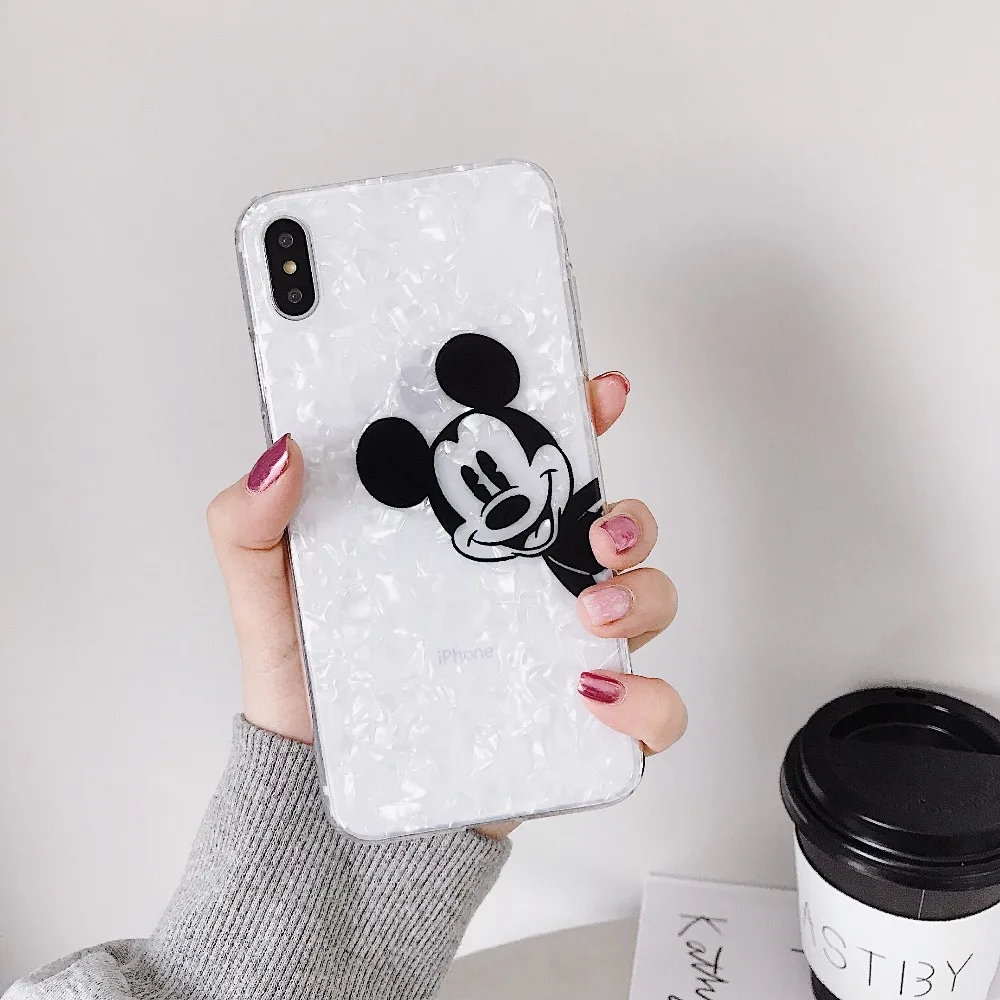 Блестящий чехол для телефона с изображением Микки из мультфильма iPhone 7 8 Plus