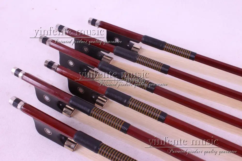 Новинка 10 шт. Бразильская древесина 4/4 с бантом виолончелью прямые из черного