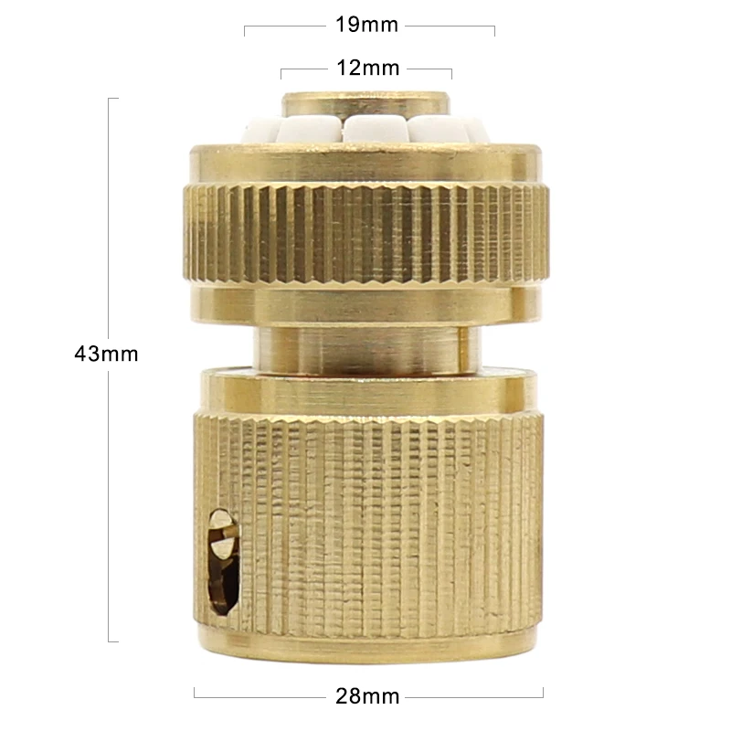 4 шт. садовые медные соединители для воды быстрый Круглый кран резьбовые крана