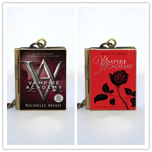 Vampire Academy Book Locket Necklace Keyring silver &amp bronze tone B2354 | Украшения и аксессуары