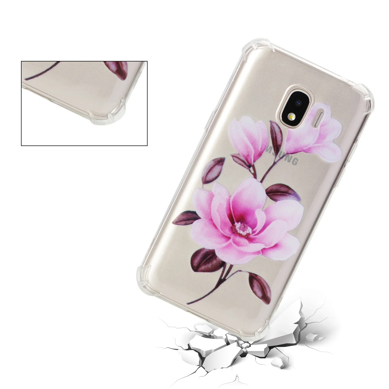 Pattern Case for Samsung J2 Pro 2018 Soft Tpu silicone Phone covers on Grand prime pro Bumper Transparent Anti-fall |