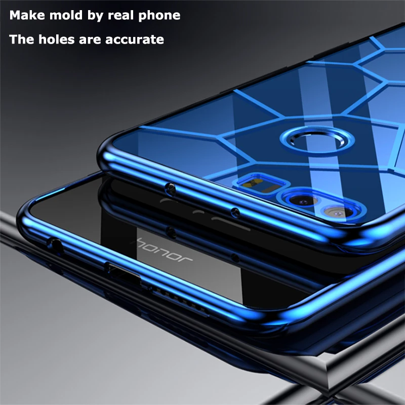 Чехол на Honor 8 Lite Чехлы для huawei чехол Хонер Honor8 крышка прозрачная Coque Pro V9 Роскошные