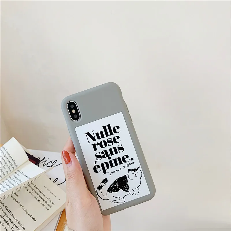 Nulle rose sans epine карамельный цвет матовый телефон случае для iPhone XS MAX X XR простой