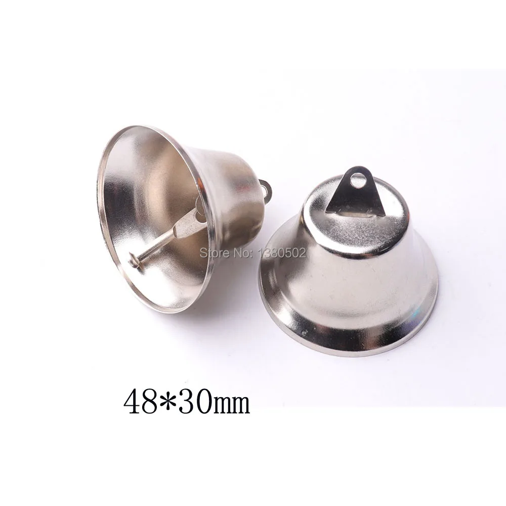 

6pcs/lot 48*30mm large size Jingle bell Christmas Tree Decoration DIY Home Party Festival Jewelry Accessories