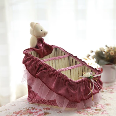 Корзина из ткани с дистанционным управлением и рисунком маленького медведя для