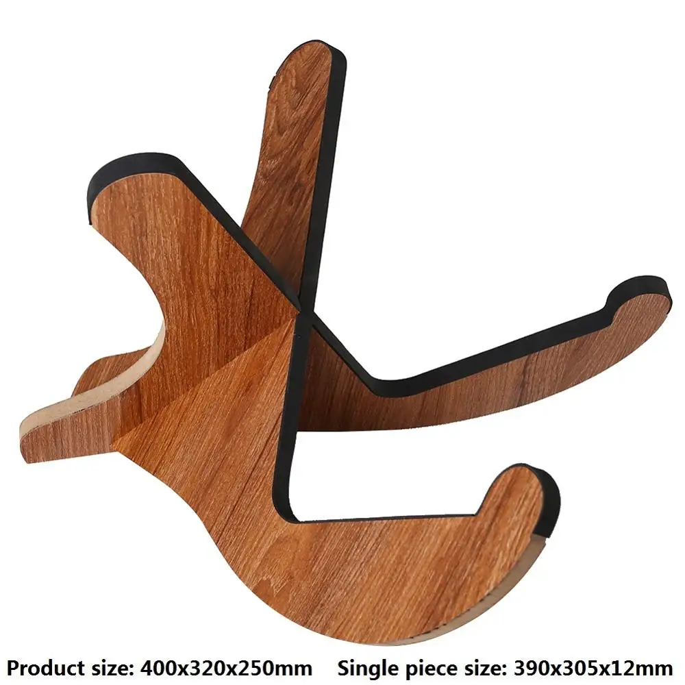 Type A wood color Портативная удобная в переноске деревянная подставка-держатель складная Складная стойка-дисплей для Народной классической акустической гитары - Цвет: Type A wood color