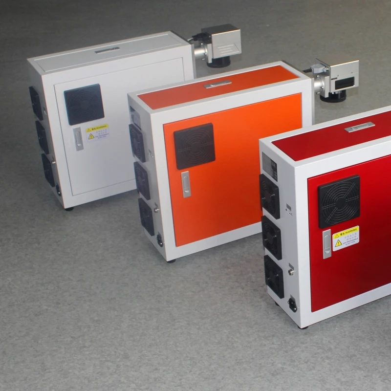 Синяя 20 Вт волоконная маркировочная машина/лазерная машина портативная цветная