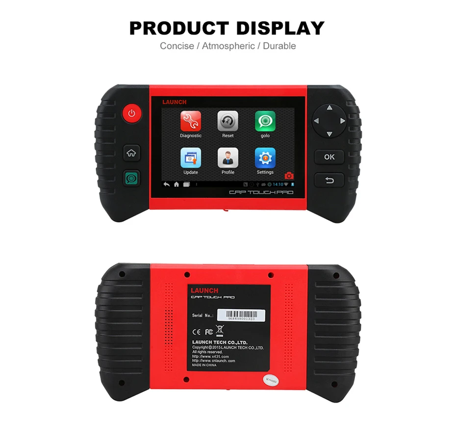 Launch CRP Touch Pro инструмент для диагностического сканирования автомобиля полная система диагностики сканер Автоматическая диагностика сброса тормозного масла DPF