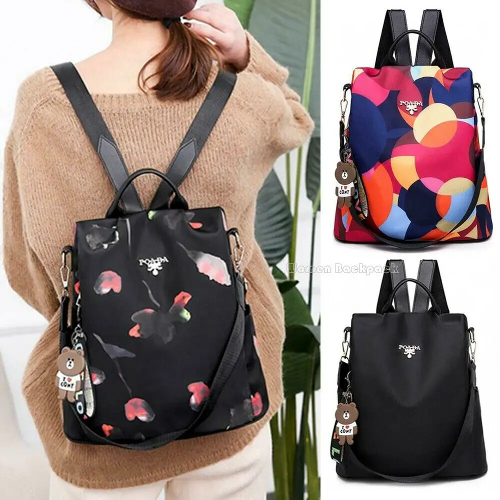 Новинка 2019 хит женский рюкзак Оксфорд цветная сумка с цветочным рисунком