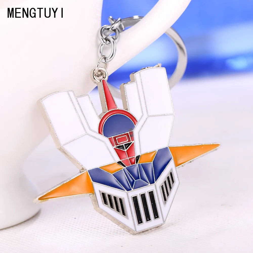 Anime Mazinger Z Helmet Metal Keychains Signal Side Key Chain Ring Holder For Fans Men Porte Clef Chaveiro Jewelry Figure | Украшения и
